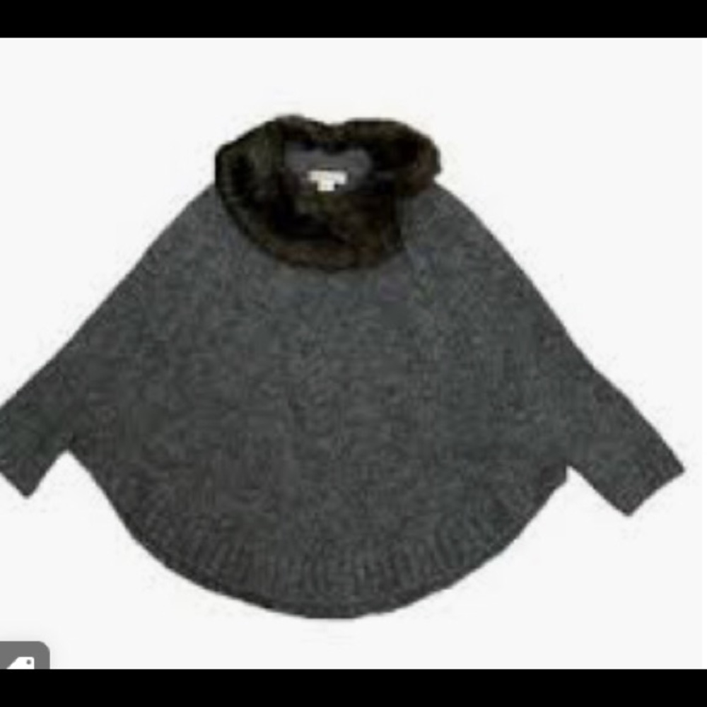 Crewcuts Alapaca blend sleeved capelet removable c